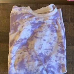 original use by target long sleeve purple tie dye
